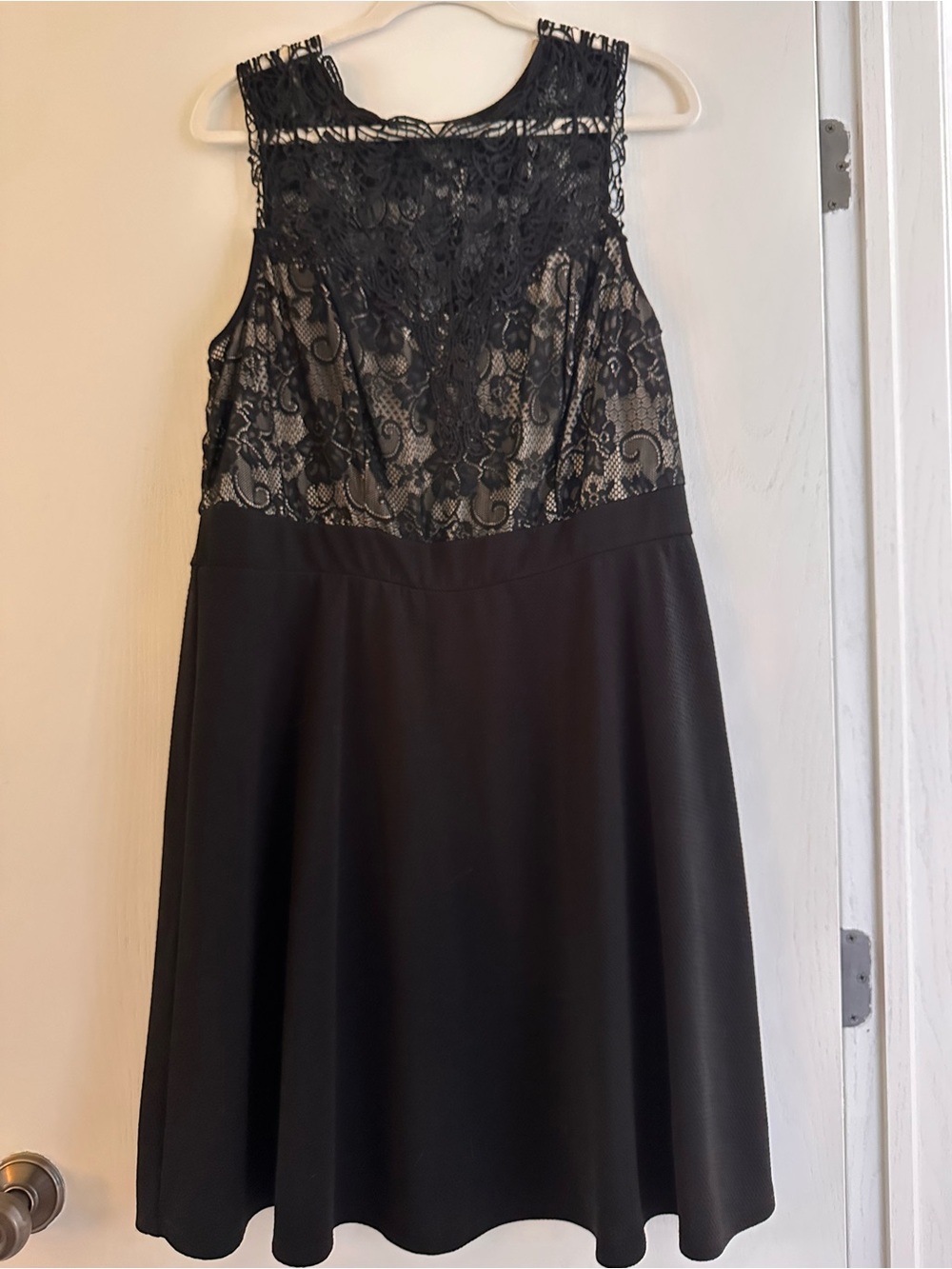 Love Squared Black Lace Fit & Flare Dress